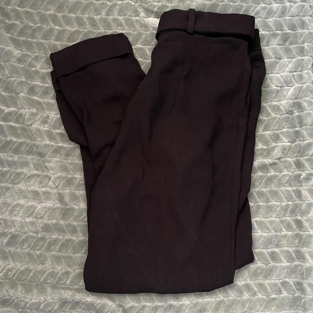 Black Cuffed Trousers